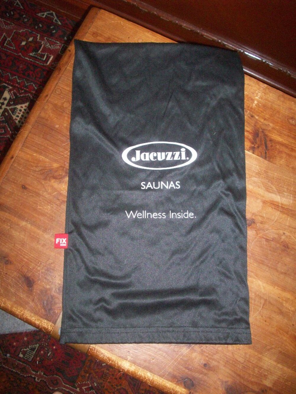 Jacuzzi Saunas Black Drawstring Pouch Carry Storage Bag 9x16" Missing String